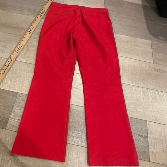 ZARA WOMENS MEDIUM RED DRESS PANTS - Picture 8 of 8
